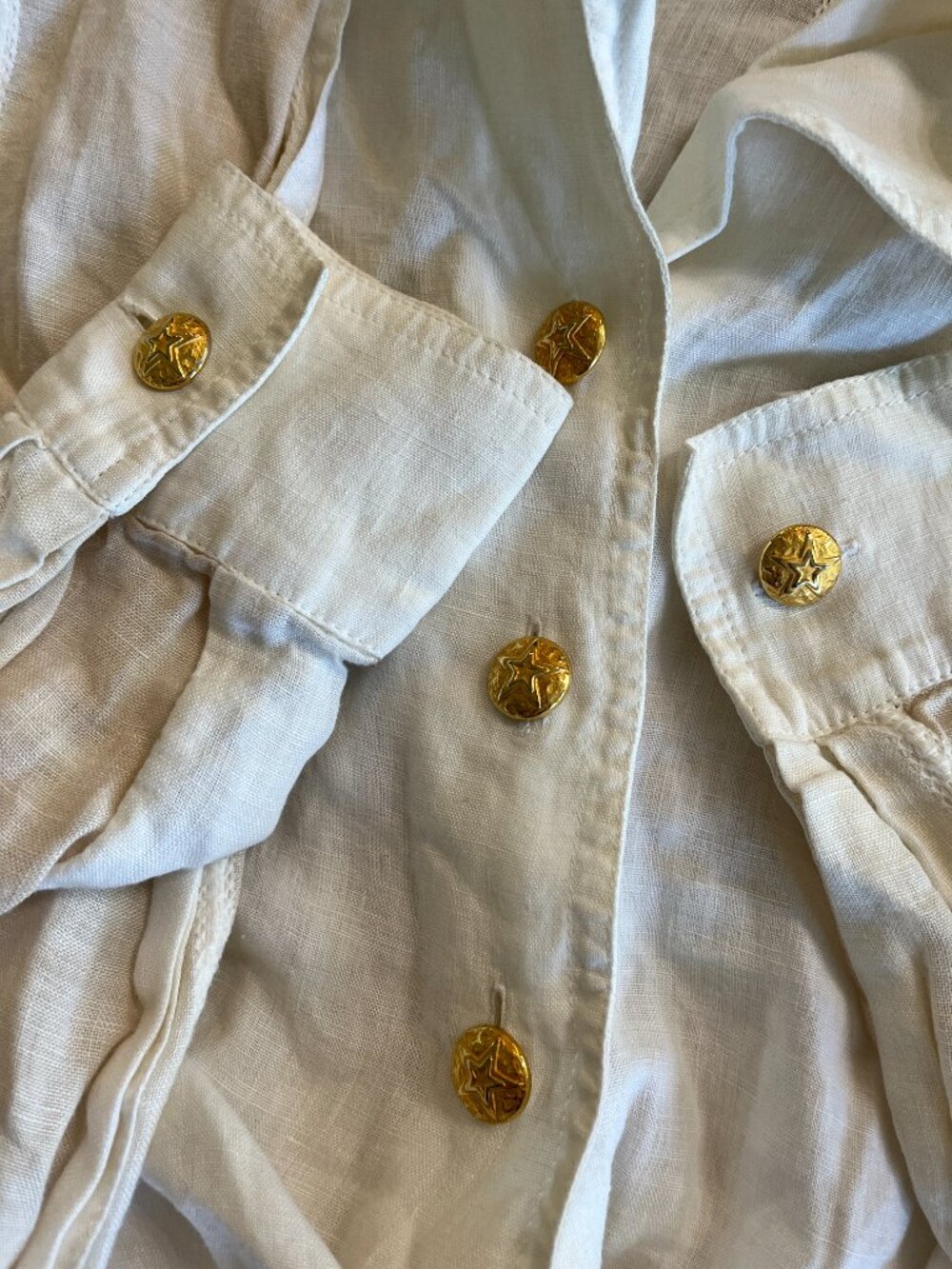 Womens Escada Margaretha Ley Vintage Cream Blouse - 36 - Picture 7 of 8